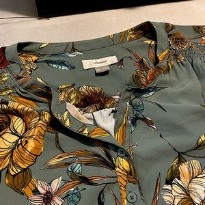 (Sold)Autumn floral top